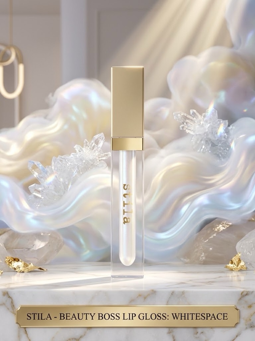 💎 DISCONTINUED Stila Beauty Boss Lip Gloss • WHITESPACE • BNIB